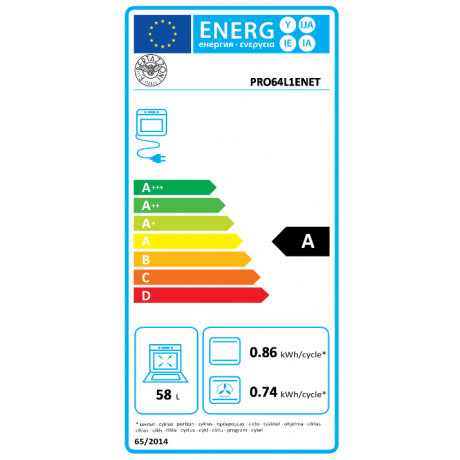 BERTAZZONI PRO6 4L 1E NE T Κουζίνα Ηλεκτρική με Εστίες Αερίου Μαύρο